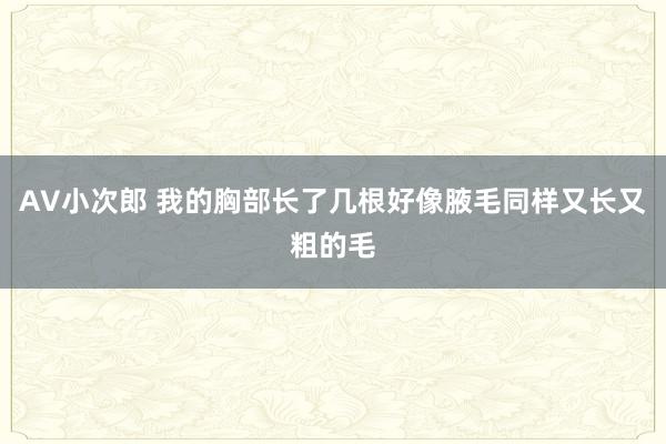 AV小次郎 我的胸部长了几根好像腋毛同样又长又粗的毛