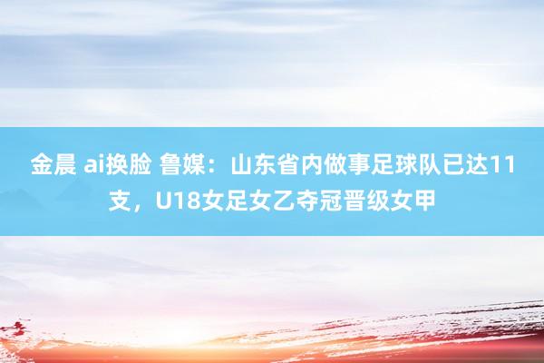 金晨 ai换脸 鲁媒：山东省内做事足球队已达11支，U18女足女乙夺冠晋级女甲