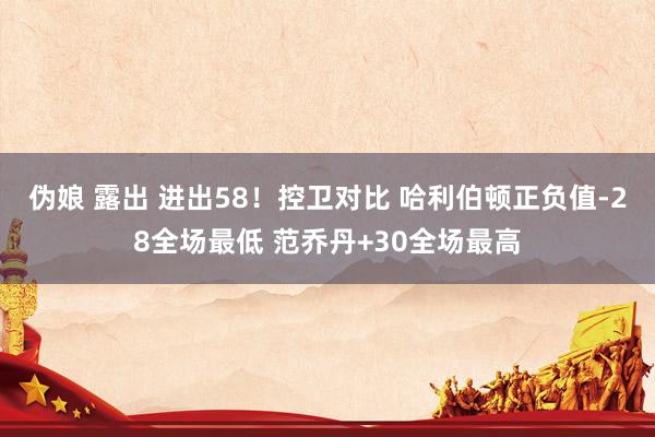 伪娘 露出 进出58！控卫对比 哈利伯顿正负值-28全场最低 范乔丹+30全场最高