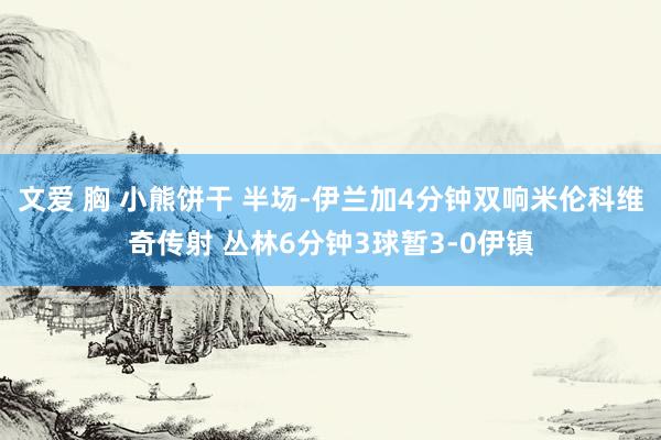 文爱 胸 小熊饼干 半场-伊兰加4分钟双响米伦科维奇传射 丛林6分钟3球暂3-0伊镇